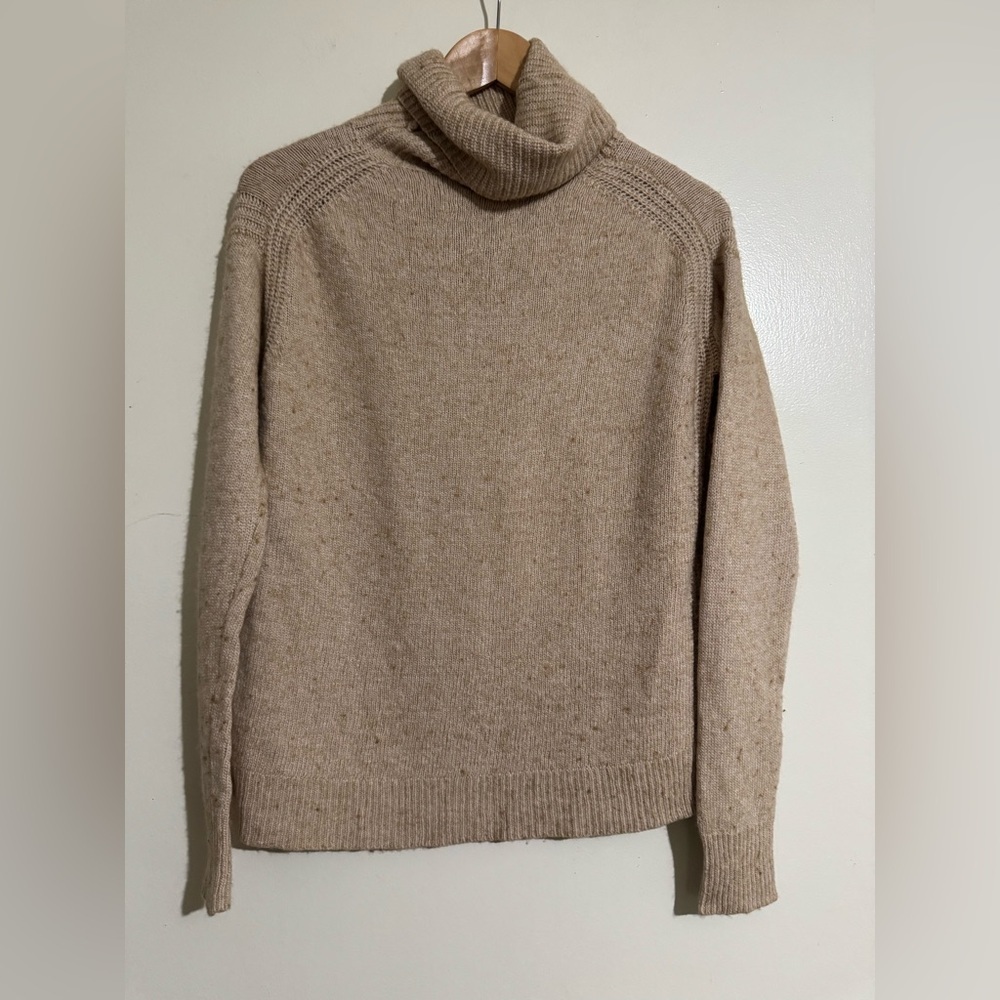 J Crew factory tan turtleneck sweater Medium